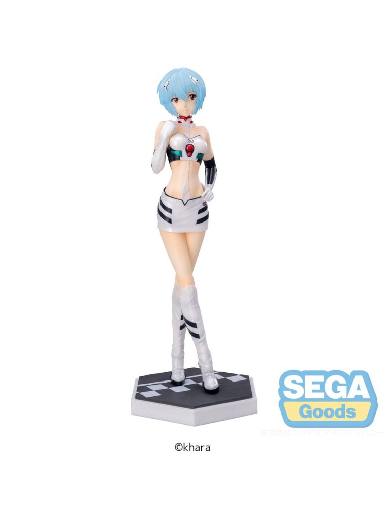 Evangelion Luminasta Pvc Statua Evangelion Racing Rei Ayanami Pit Walk 21 Cm Sega