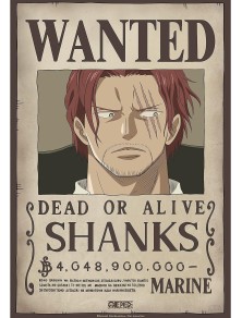 One Piece - Poster Ricercata "Wanted Shanks" 52 x 38 cm AbyStyle