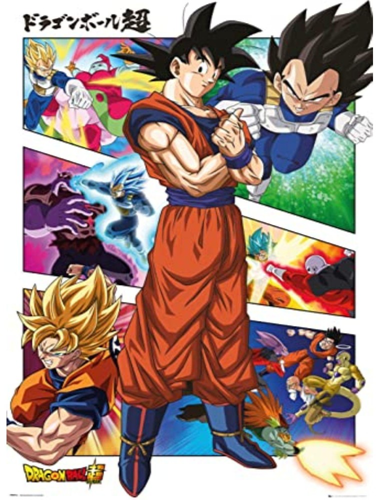 Dragon Ball Super Personaggi Principali Poster Maxi 91.5x61 Gbeye