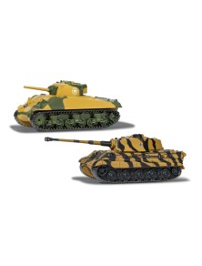 World Of Tanks Die Cast Models 2-Pack Sherman Vs King Tiger Corgi