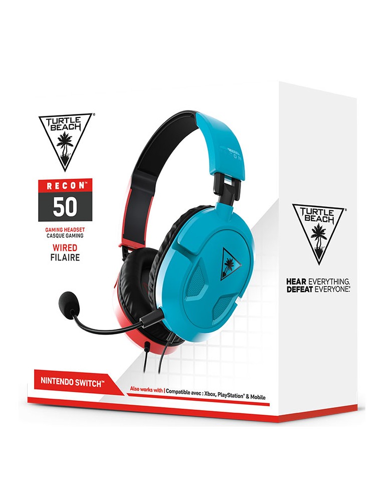 TURTLEBEACH CUFFIE RECON 50 BLUE RED - CUFFIE