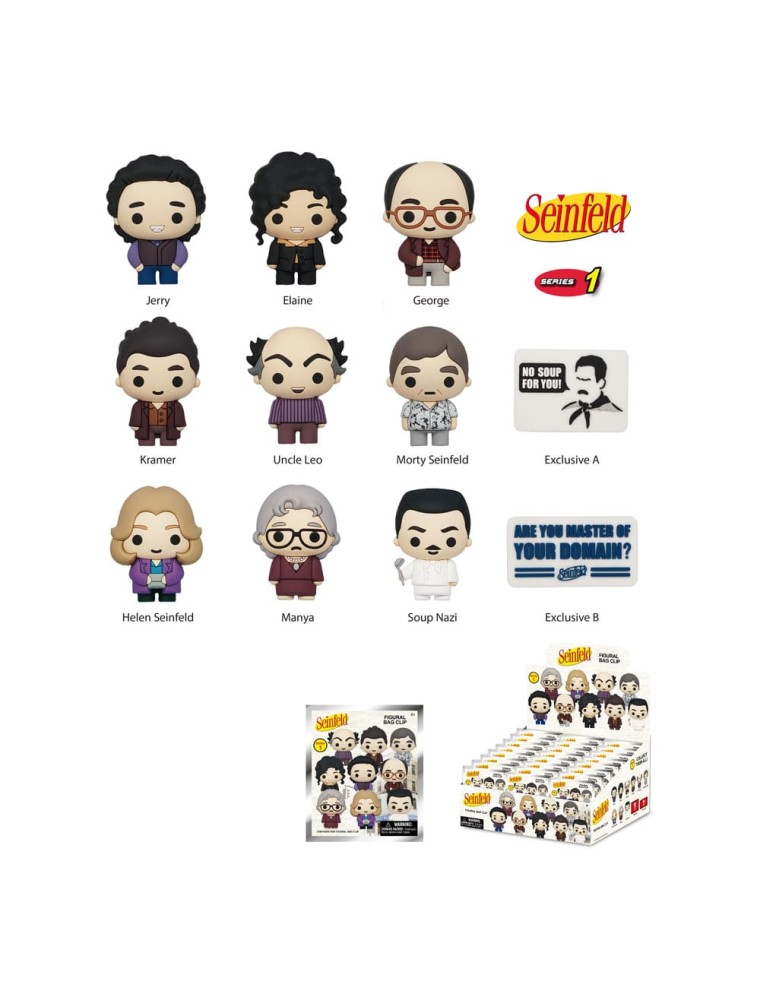 Seinfeld Pvc Bag Clips Series 01  Con Figure Int.