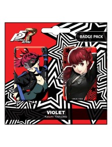 Persona 5 Royal Spilla Badges 2-pack Violet / Kasumi Yoshizawa Popbuddies