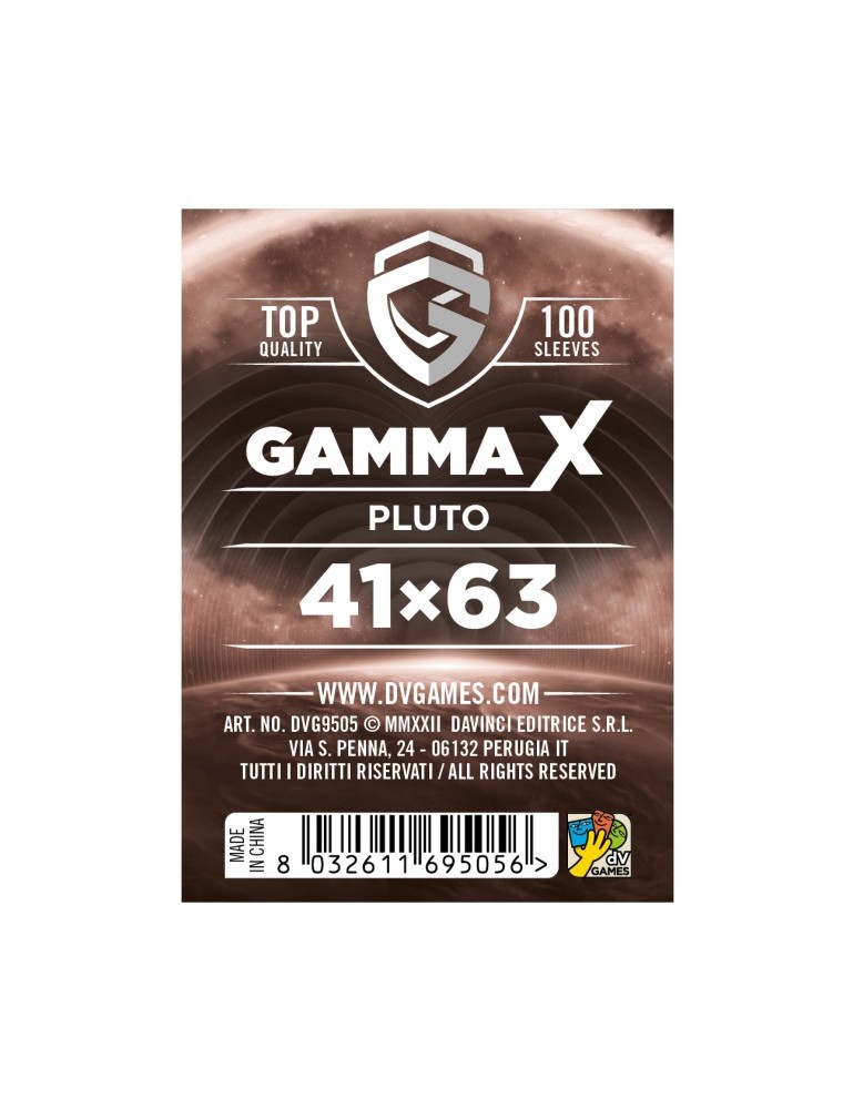 Gamma X Bustine Protettive Pluto 41 x 63 mm Dv Giochi