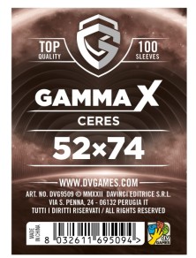 Gamma X Bustine Protettive Ceres 52 x 74 mm Dv Giochi