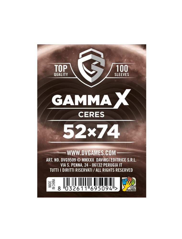 Gamma X Bustine Protettive Ceres 52 x 74 mm Dv Giochi