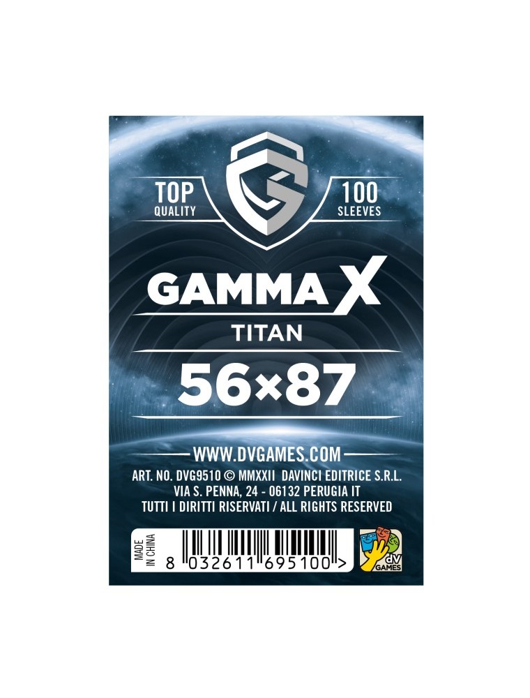 Gamma X Bustine Protettive Titan 56 x 87 mm Dv Giochi