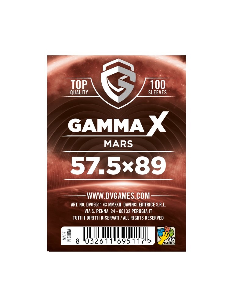 Gamma X Bustine Protettive Mars 57,5 x 89 mm Dv Giochi