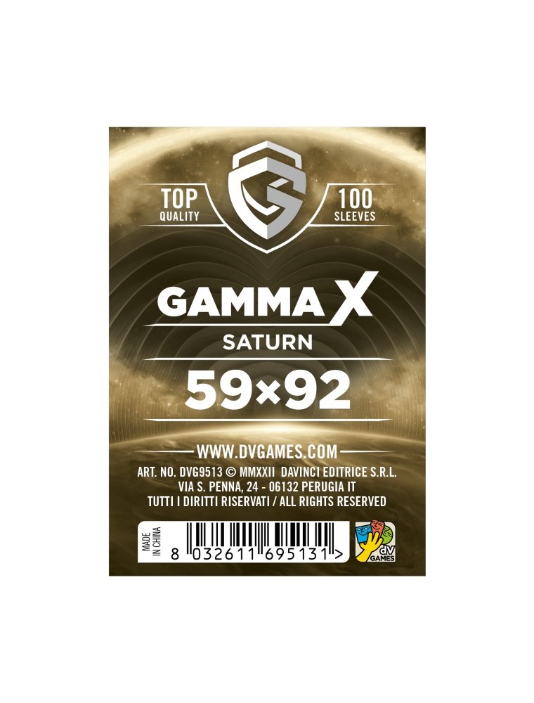 Gamma X Bustine Protettive Saturn 59 x 92 mm Dv Giochi