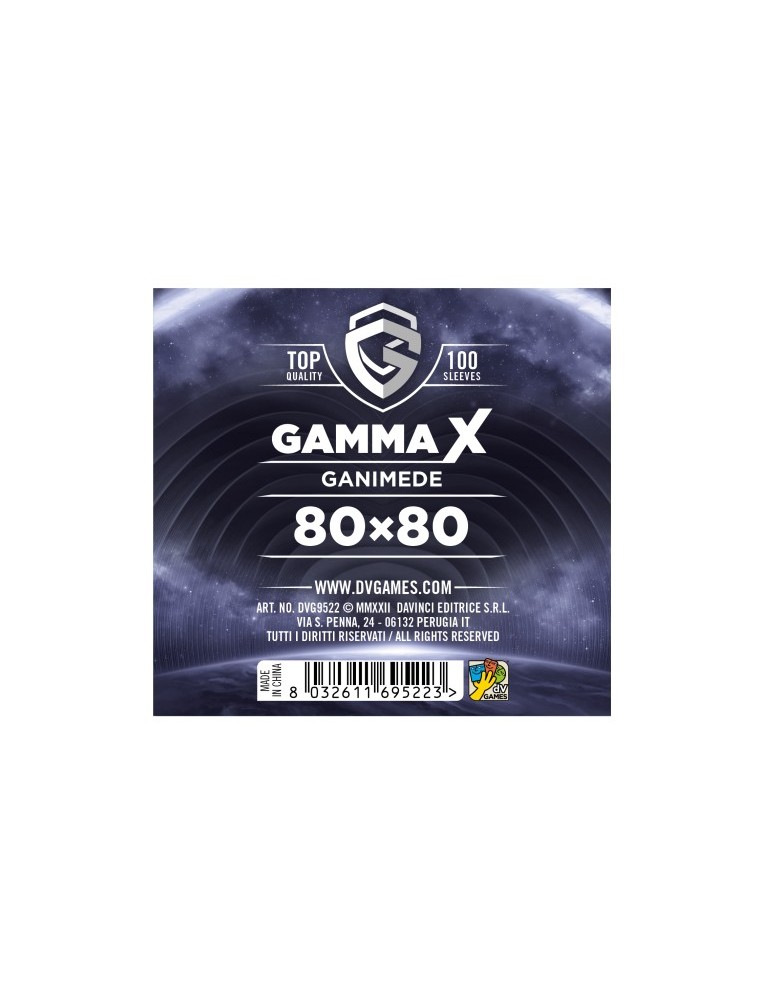 Gamma X Bustine Protettive Ganimede 80 x 80 mm Dv Giochi