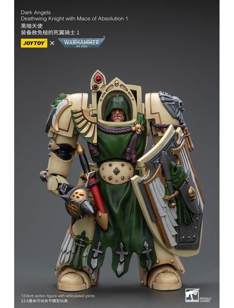 Warhammer 40k Action Figura 1/18 Dark Angels Deathwing Knight Con Mace Of Absolution 1 12 Cm Joy Toy (cn)