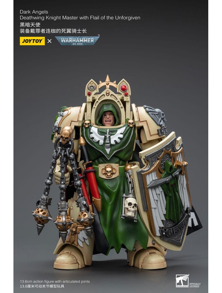 Warhammer 40k Action Figura 1/18 Dark Angels Deathwing Knight Master Con Flail Of The Unforgiven 12 Cm Joy Toy (cn)