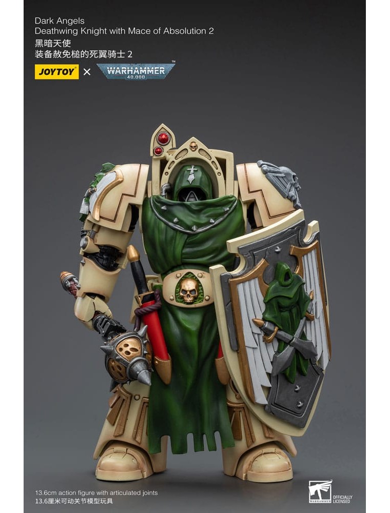 Warhammer 40k Action Figura 1/18 Dark Angels Deathwing Knight Con Mace Of Absolution 2 12 Cm Joy Toy (cn)