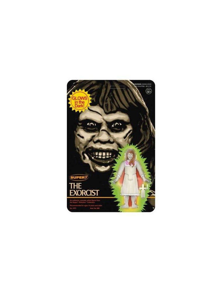 The Exorcist Reaction Figu Reg Mnst Glws Action Figura Super 7