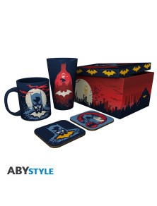 DC Comics Batman Set Bicchiere XXL + Tazza + 2 Sottobicchieri Luminosi AbyStyle