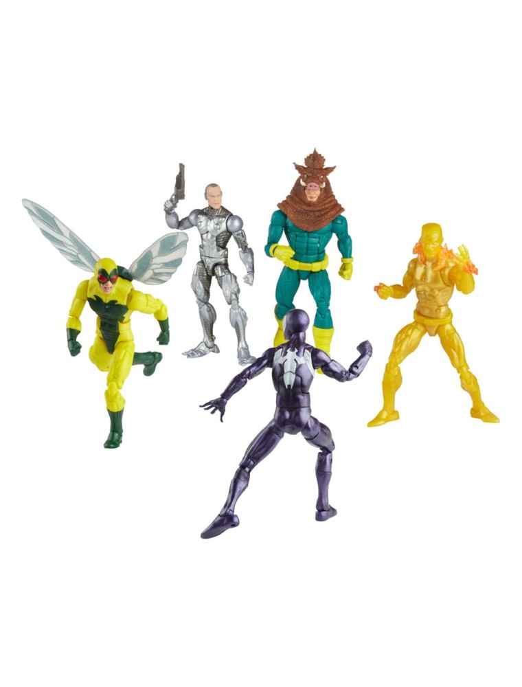 Spider-man Marvel Legends Action Figura 5-pack Spider-man, Silvermane, Human Fly, Molten Man, Razorback 15 Cm Hasbro