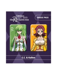 Code Geass Lelouch Of The Re:surrection Spilla Badges 2-pack C.c. & Kallen Popbuddies