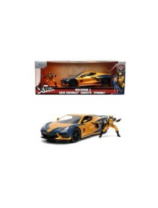 Marvel Diecast Model 1/24 Chevy Corvette X-Men Wolverine Jada Toys