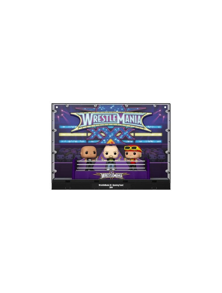 Wwe Pop Moments Deluxe Vinile Figures 3-pack Wrestlemania 30 Opening Toast Funko