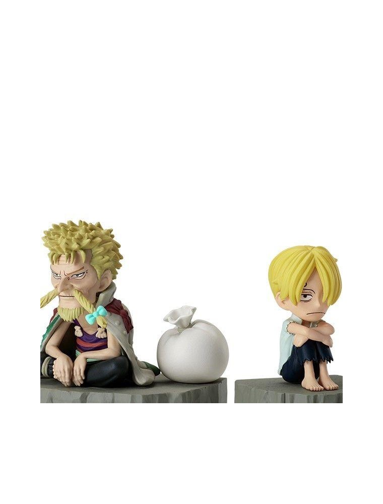 One Piece World Collectable Stories Sanji e Zeff Figura 6cm Banpresto