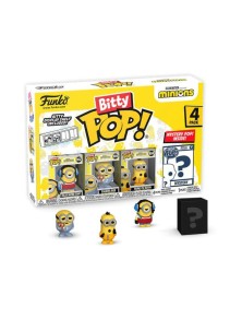 Minions Bitty Pop! Vinile Figura 4-pack Roller Skating Stuart 2,5 Cm Funko