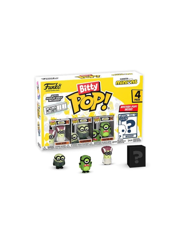 Minions Bitty Pop! Vinile Figura 4-pack Frankenbob 2,5 Cm Funko