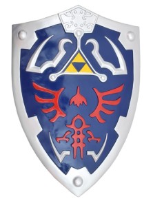 SCUDO THE LEGEND OF ZELDA HYLIAN SHIELD DI LINK NINTENDO ZELDA - RIPRODUZIONI/REPLICHE