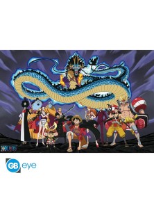 ONE PIECE - Poster Maxi 91.5x61 - The crew versus Kaido