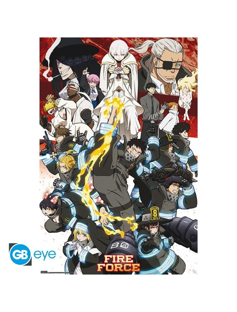 FIRE FORCE - Poster Maxi 91.5x61 - Key art season 2