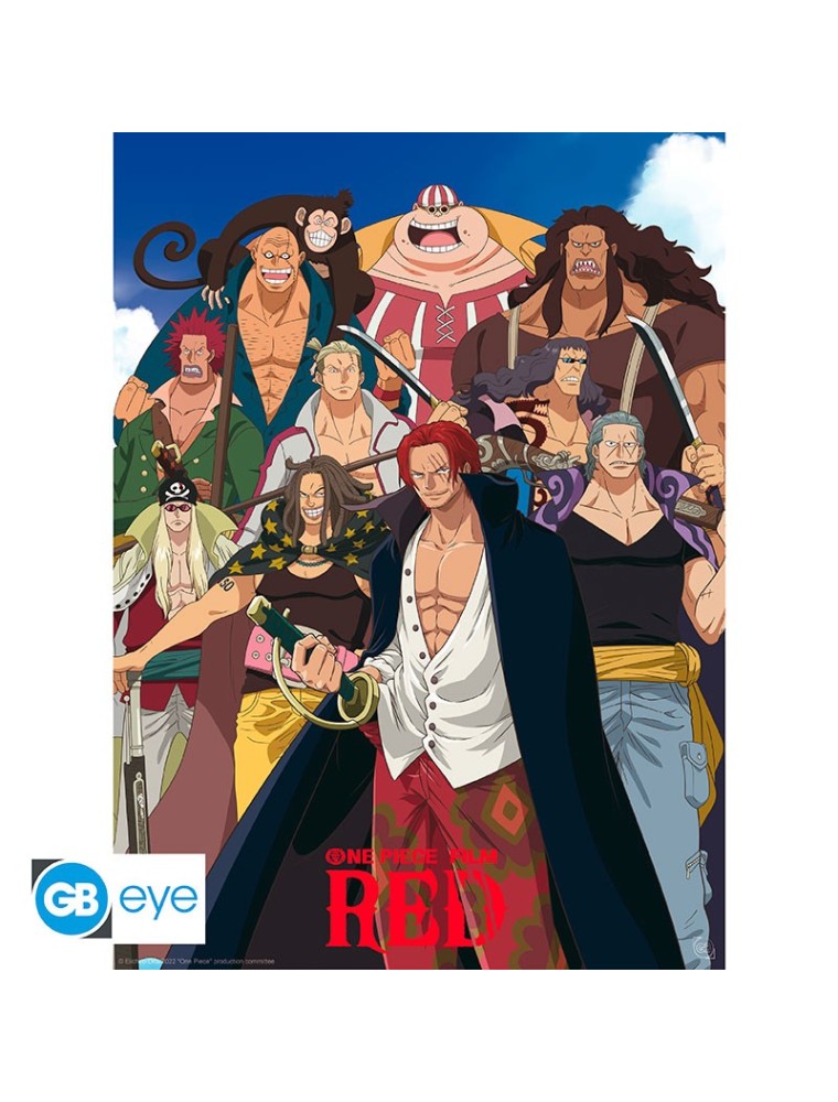 ONE PIECE: RED - Poster Chibi 52x38 - Red Hair Pirates