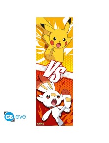 Pokemon - Poster Da Porta - Pikachu E Scorbunny (53x158)