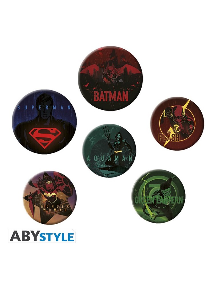 DC COMICS - Badge Pack – Justice League logos