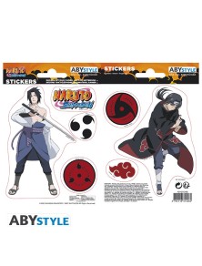 Naruto Shippuden - Adesivi - 16x11cm/ 2 Fogli - Sasuke/ Itachi