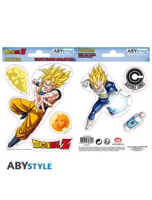 Dragon Ball - Adesivi - 16x11cm/ 2 Fogli - Dbz/ Goku-vegeta