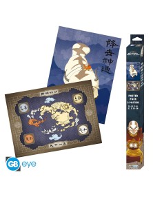 AVATAR - Set 2 Posters Chibi 52x38 - Appa & Map