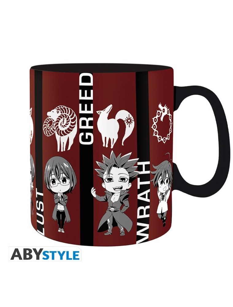 The Seven Deadly Sins - Tazza - 460 Ml - Chibi Sins - Box