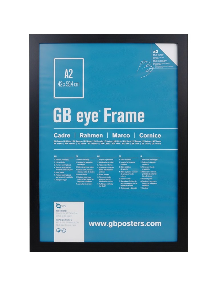 GBEYE - MDF Black Frame - A2 - 42 x 59,4cm -