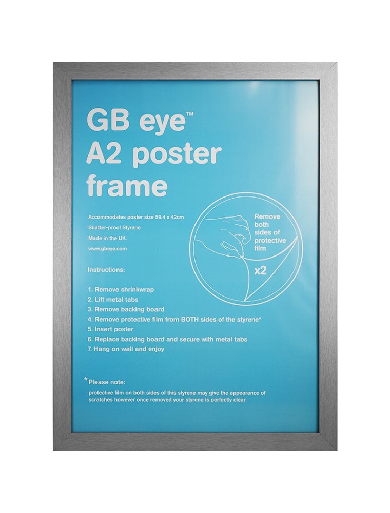 GBEYE - MDF Silver Frame - A2 - 42 x 59,4cm -