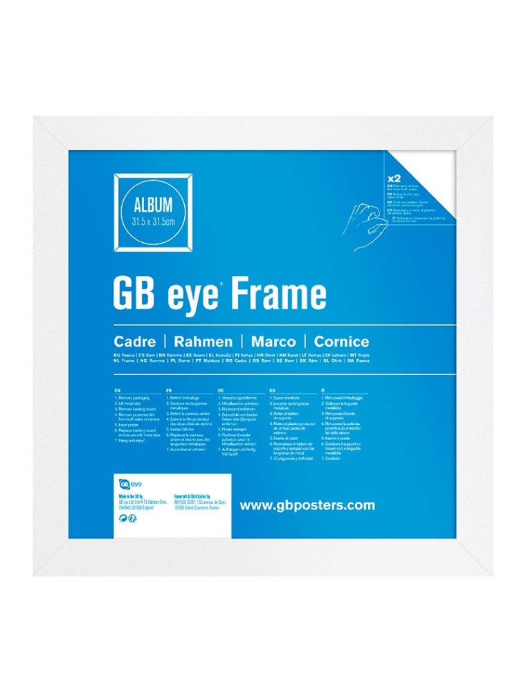 Gbeye - Album & Vinile Frame - White (31.5 X 31.5cm)