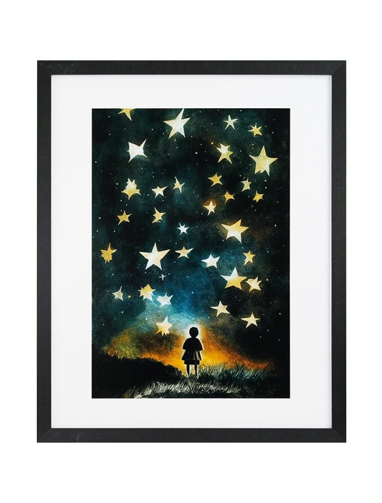 Gbeye - Framed Print "child E Stars By Treechild" (40x50cm)