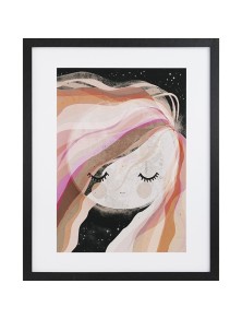 GBEYE - Framed print "Moon girl by Treechild" (40x50cm)