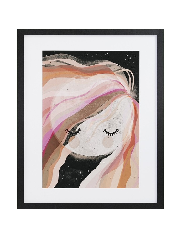 GBEYE - Framed print "Moon girl by Treechild" (40x50cm)