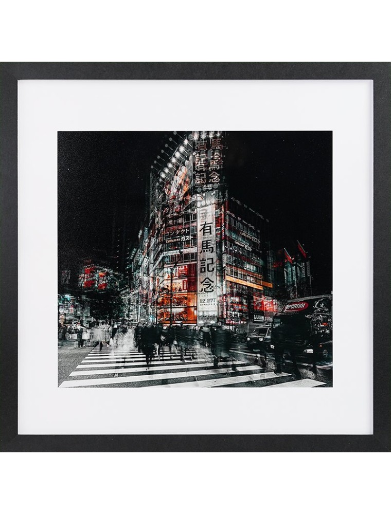 GBEYE - Framed print "Colours of Tokyo by Carmine Chiri" (40x40cm)