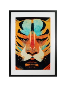 GBEYE - Framed print "Strong tiger by Treechild" (50x70cm)