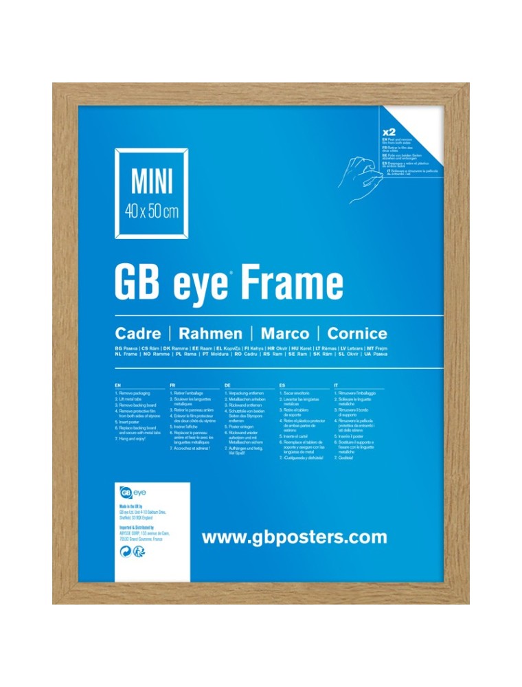 GBEYE - MDF Oak Frame - Mini - 40 x 50cm -