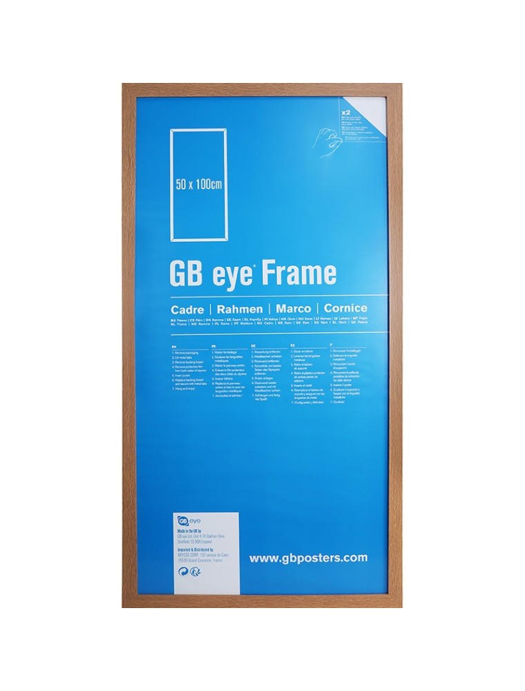 GBEYE - MDF Oak Frame - PDQ - 50 x 100cm -