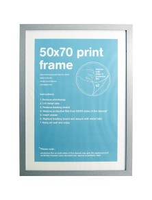 GBEYE - MDF Silver Frame - 50 x 70cm -