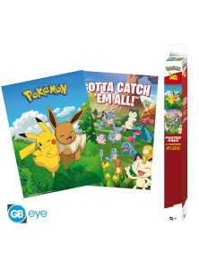 POKEMON - Set 2 Posters Chibi 52x38 - Environments