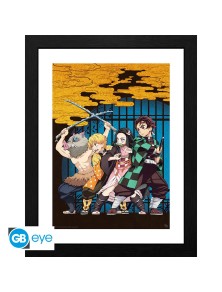 DEMON SLAYER - Framed print "Key Art" (30x40)