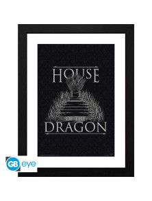 HOUSE OF THE DRAGON - Framed print "Iron Throne" (30x40)